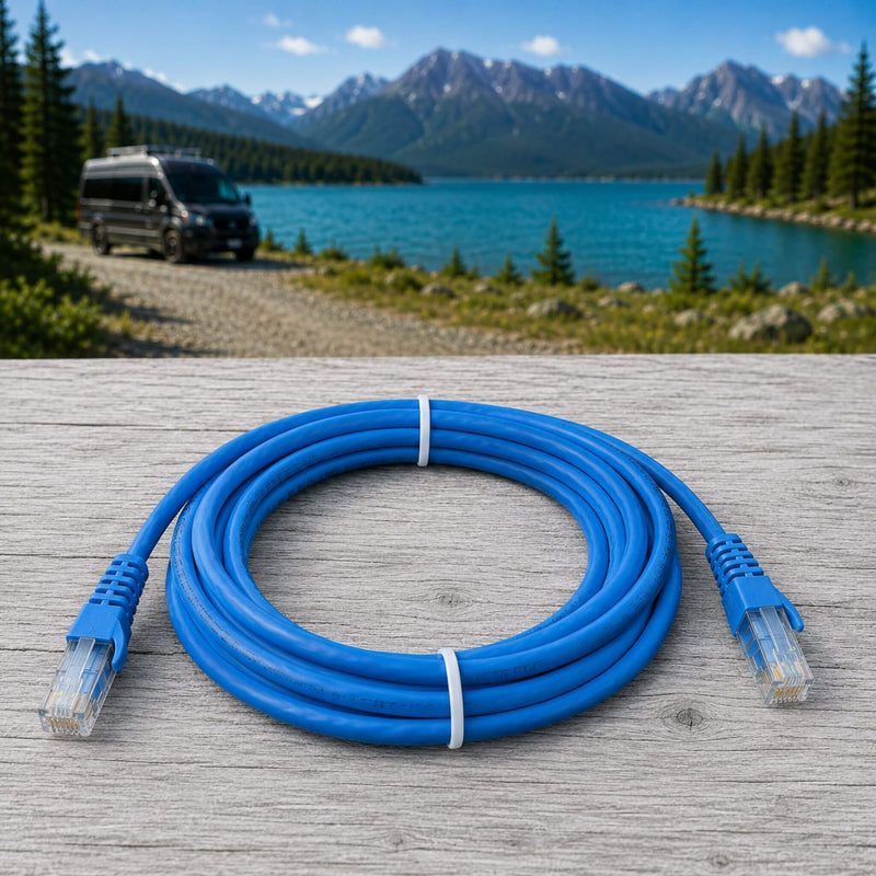 Victron Energy RJ45 UTP Cable 10m providing dependable communication between compatible Victron devices for monitoring, control, and energy management applications.