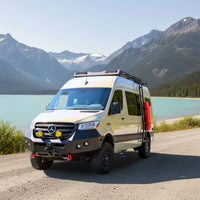 Mounting brackets for Sprinter running boards, designed for secure and easy installation.