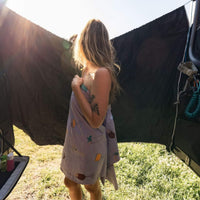 VANESSENTIAL REAR DOOR SHOWER CURTAIN