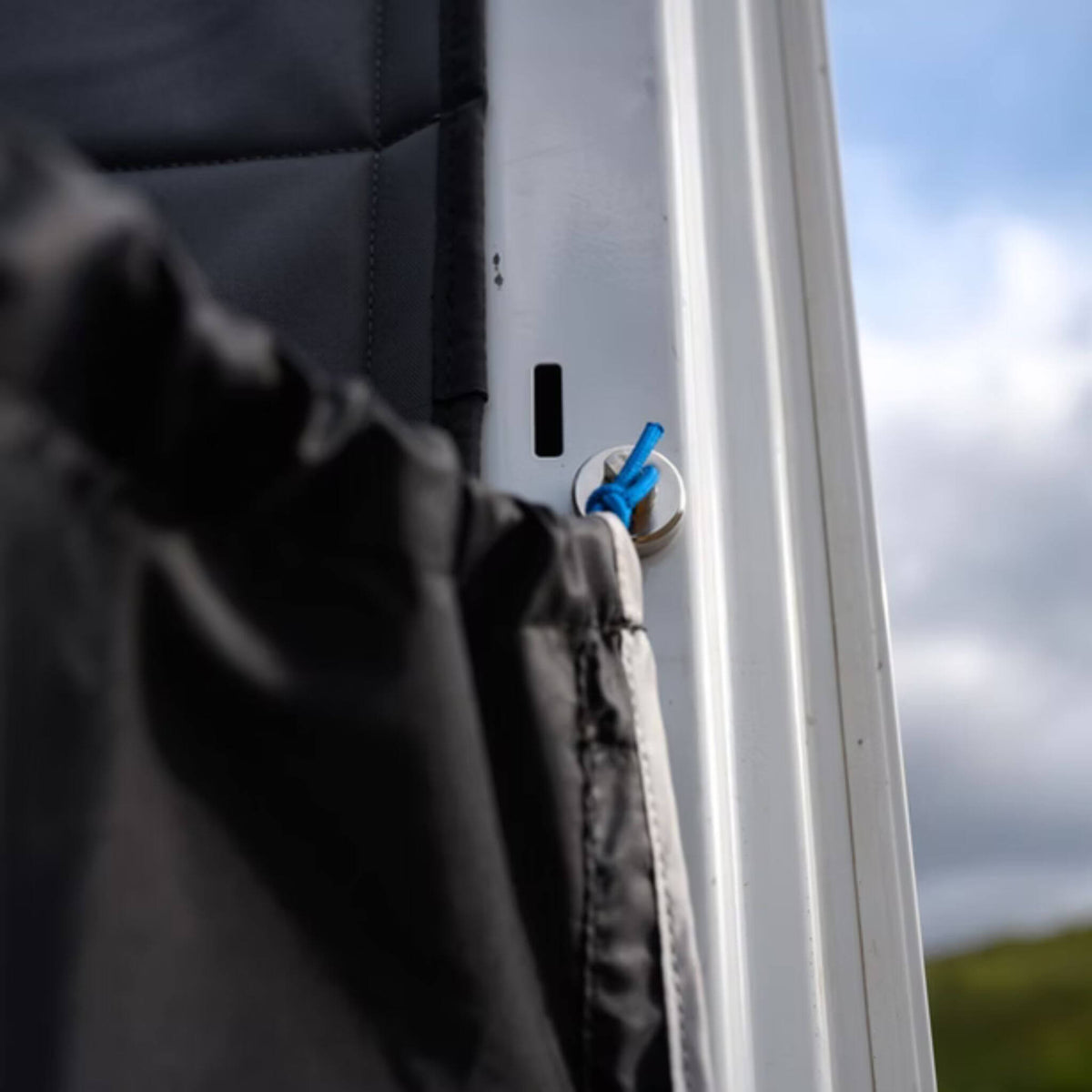 VANESSENTIAL REAR DOOR SHOWER CURTAIN