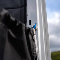 VANESSENTIAL REAR DOOR SHOWER CURTAIN