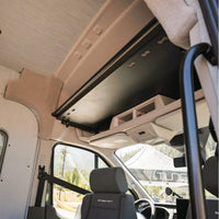 TRANSIT (2015+) 130″/148″/148″ EXT | HEADLINER SHELF & CURTAIN RAIL | WITH FACTORY OVERHEAD CUBBY