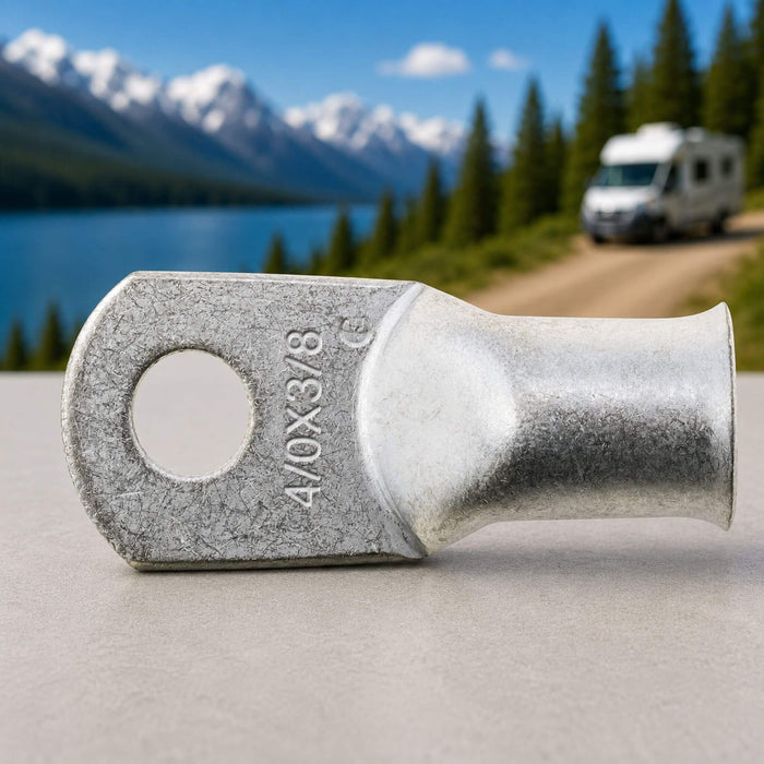 #4/0 AWG CABLE LUG — 3/8" RING