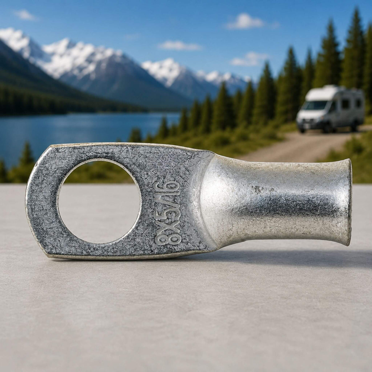 #8 AWG CABLE LUG — 5/16" RING