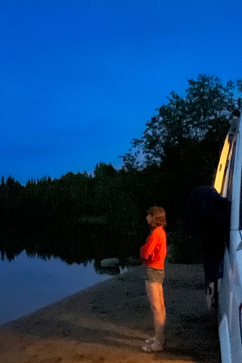Lonavity has a great policy for products, kits and custom van conversion. Beautiful night sun is almost gone the van is parked by the water for the night