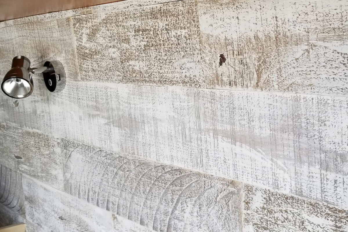 Lonavity uses reclaimed wood because it is one of the most eco-friendly solutions for our van conversion builds