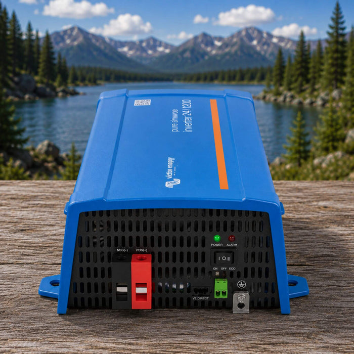 Victron Energy Phoenix Inverter 24/1200 24V VE.Direct with DC terminals and grounding connection for van conversion and vanlife