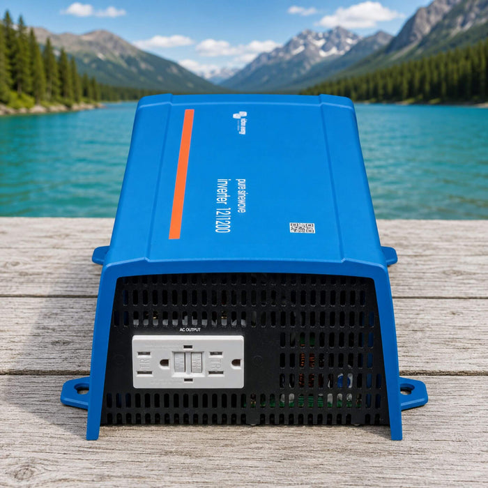 Victron Energy Phoenix Inverter 12/1200 for vanlife and camper van electrical systems.