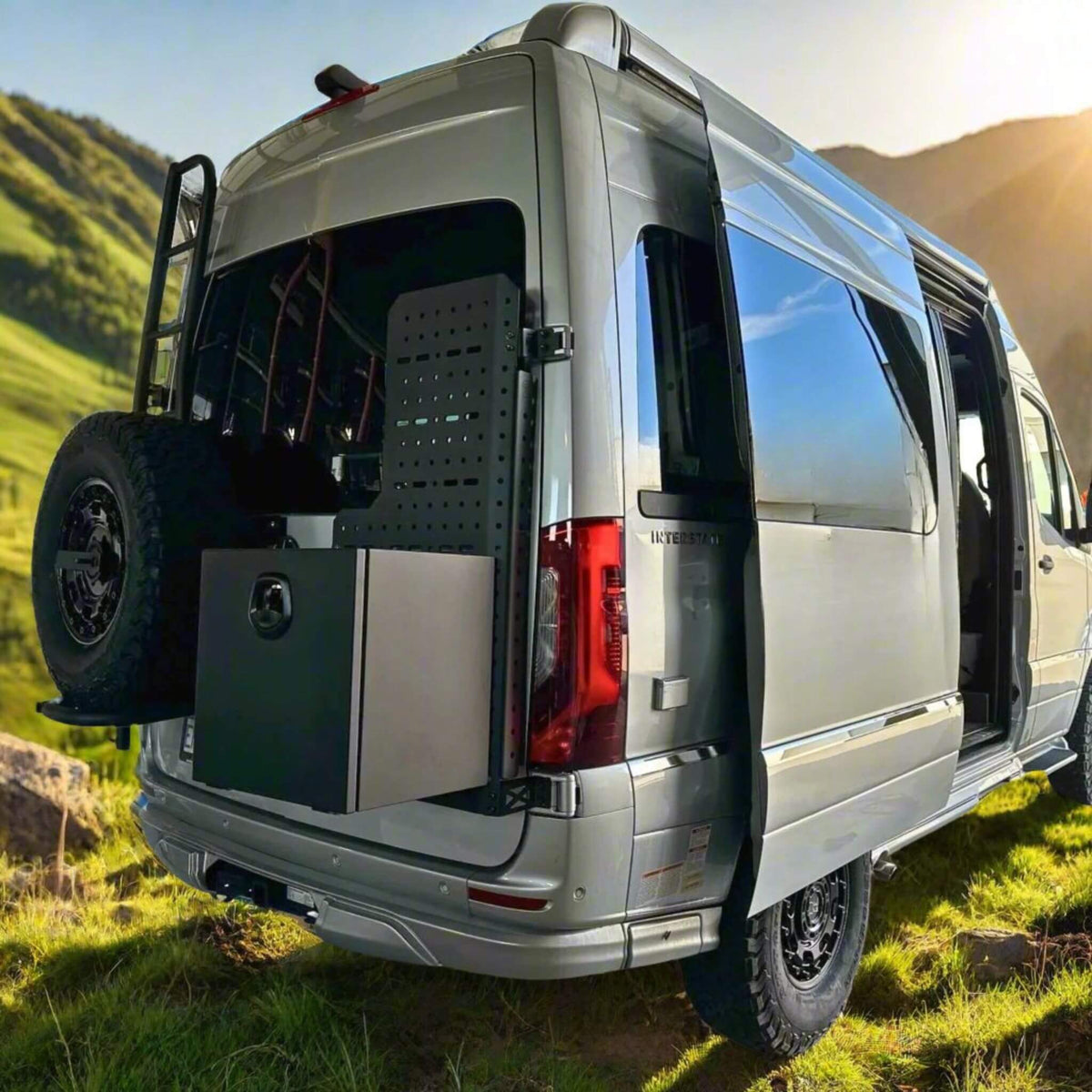 Grande aluminum storage box for van conversions