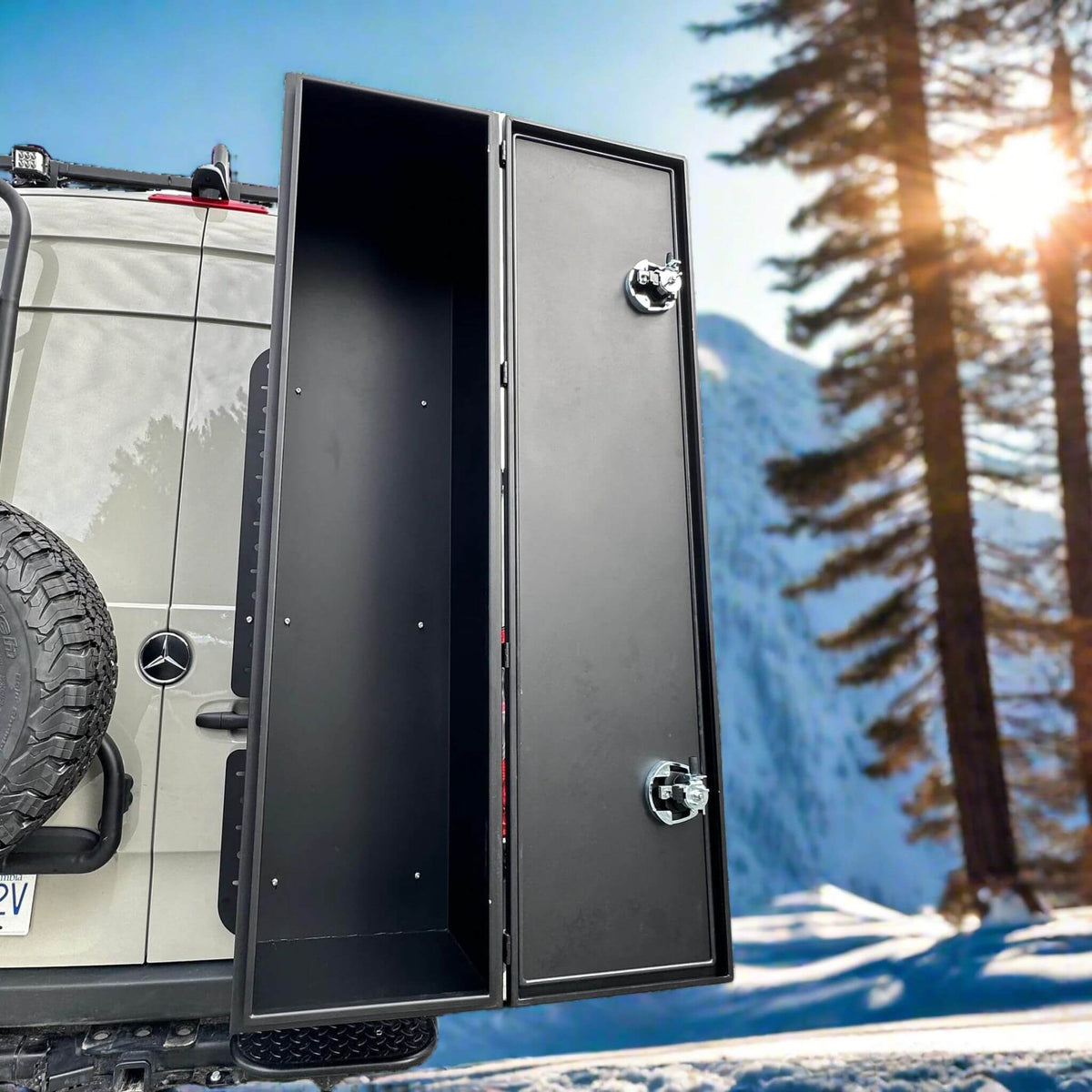 Trenta aluminum multisport box for Sprinter, Transit and ProMaster vans