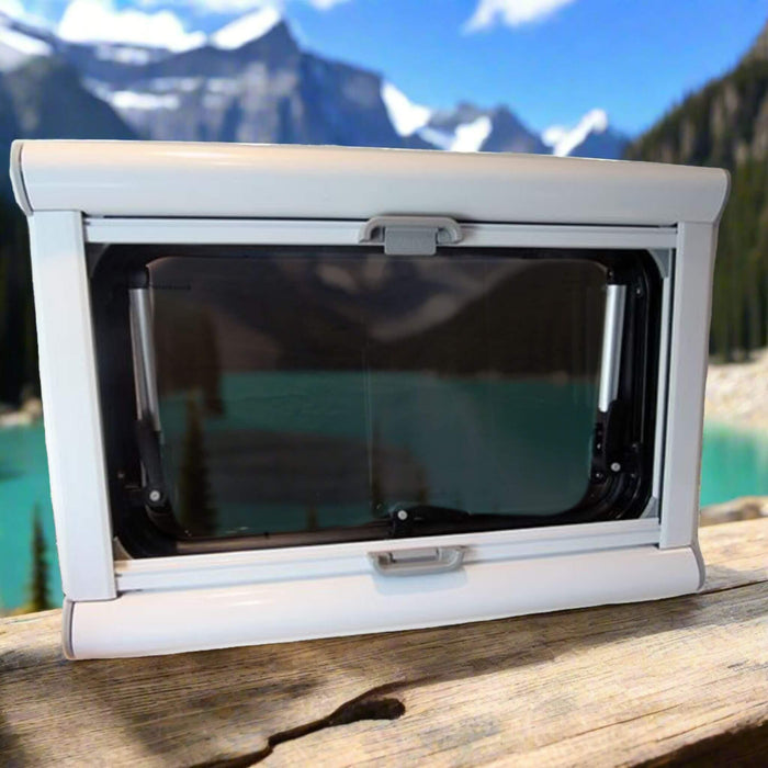 Arctic Tern 450×500 mm (17.72"×19.69") window – premium insulation for DIY van conversions / Fenêtre Arctic Tern 450×500 mm – isolation haut de gamme pour van aménagé DIY