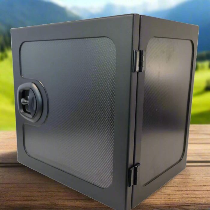 Carbon fibre Grande storage box for RV builders and professional installation