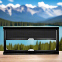 Poignée verrouillable 300×700 mm, sécurité et contrôle airflow, van conversion Lonavity, accessoires VR / Push-locking handle 300×700 mm, security and airflow control, Lonavity van conversion, RV accessories