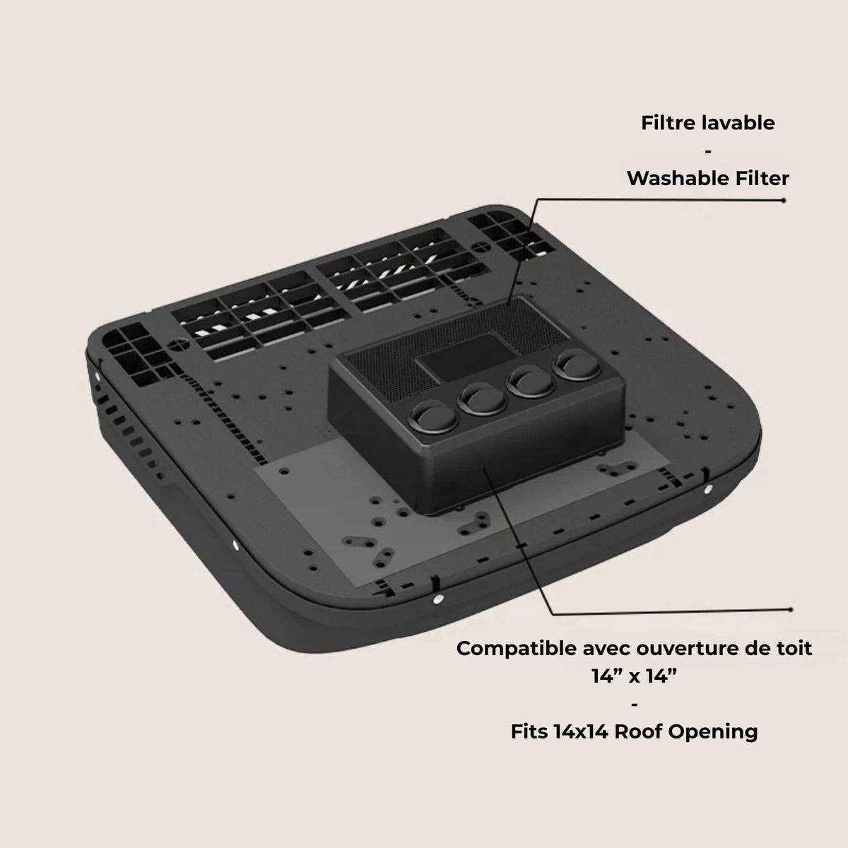 Système de climatisation DC fiable conçu pour les voyages prolongés dans les régions chaudes
