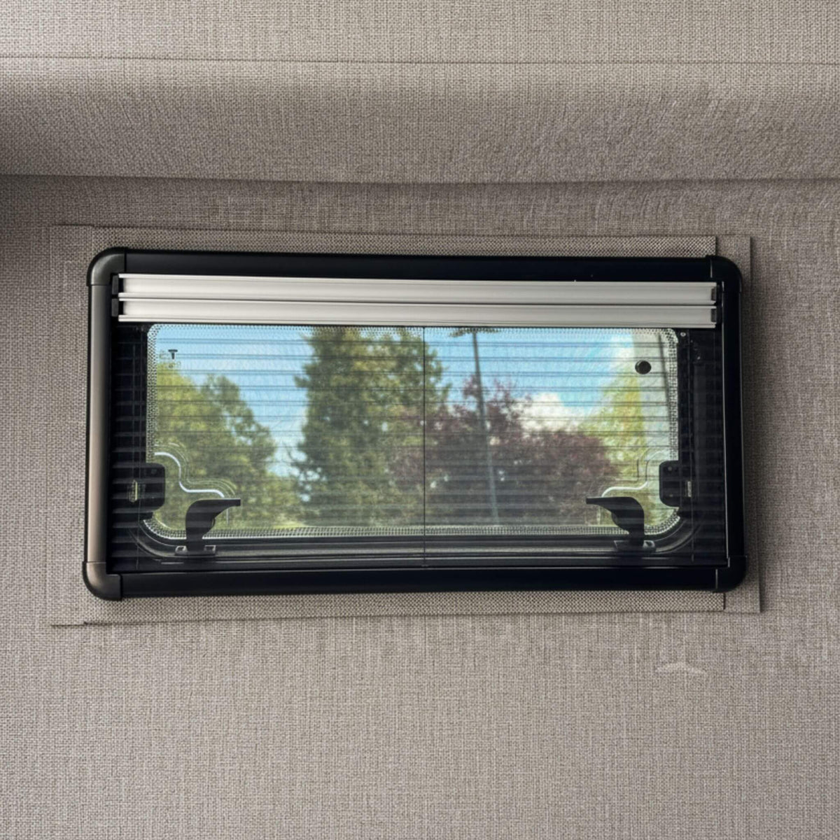 Side panel van window dual pane 11.81 x 27.56 inch glass acrylic