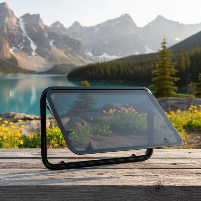 Classic Window 500 MM × 300 MM/19.69" × 11.81"  fills your camper van with warm sunset light, fresh air, and cozy vibes, perfect for vanlife adventures on the open road