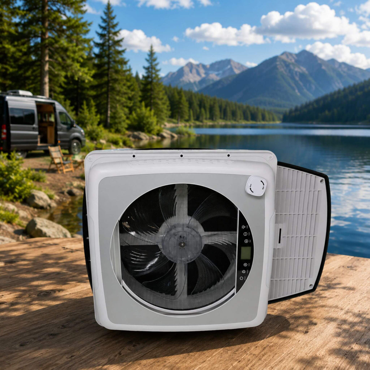 PROBREEZE 14″ — VENTILATEUR DE TOIT POUR VR, SILENCIEUX, AVEC DEL ET TÉLÉCOMMANDE
