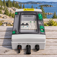 DC breaker and surge protector quick connect for battery and vehicle electrical systems