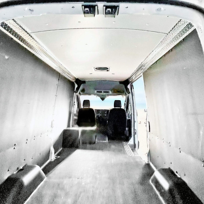 Duratherm ceiling liner kit with aluminum sills for Ford Transit van conversions