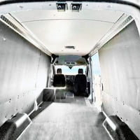 Duratherm ceiling liner with aluminum sills for ProMaster RV and motorhome builds