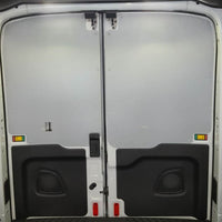 Duratherm door liner finishing a Ford Transit campervan interior