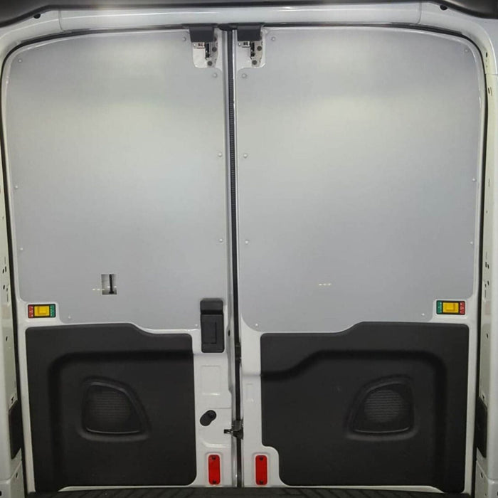 Duratherm door liner finishing a Ford Transit campervan interior