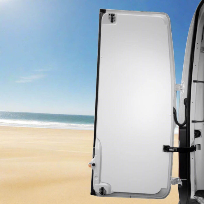 Duratherm door liner giving a clean finish to RAM ProMaster campervan doors