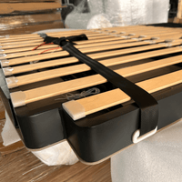 Electric bed lift adding living space to a campervan or recreational vehicle