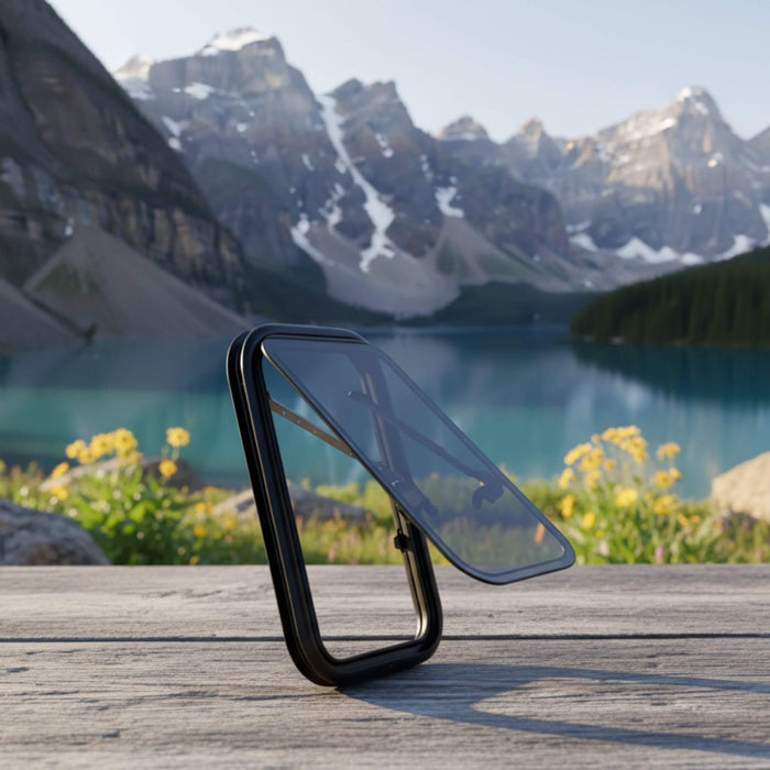 Bright and airy Classic Window 500 MM × 300 MM/19.69" × 11.81"  for vanlife enthusiasts, bringing natural light and ventilation to your camper during mountain escapes or forest retreats