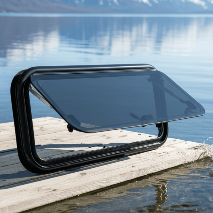 Flat Window 450x610 mm / 17.72"x24.02" creating a quiet, airy space inside your van while keeping the exterior clean and modern on long journeys