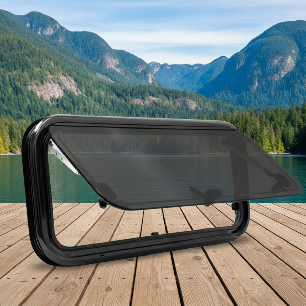 17 x 35 inch flat awning window for camper van conversions