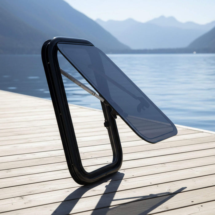 Flat window 500 MM × 300 MM perfect for enjoying breathtaking sunsets from your camper van on the road