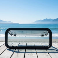 Van conversion window 27.56 x 11.81 inch dual pane glass acrylic