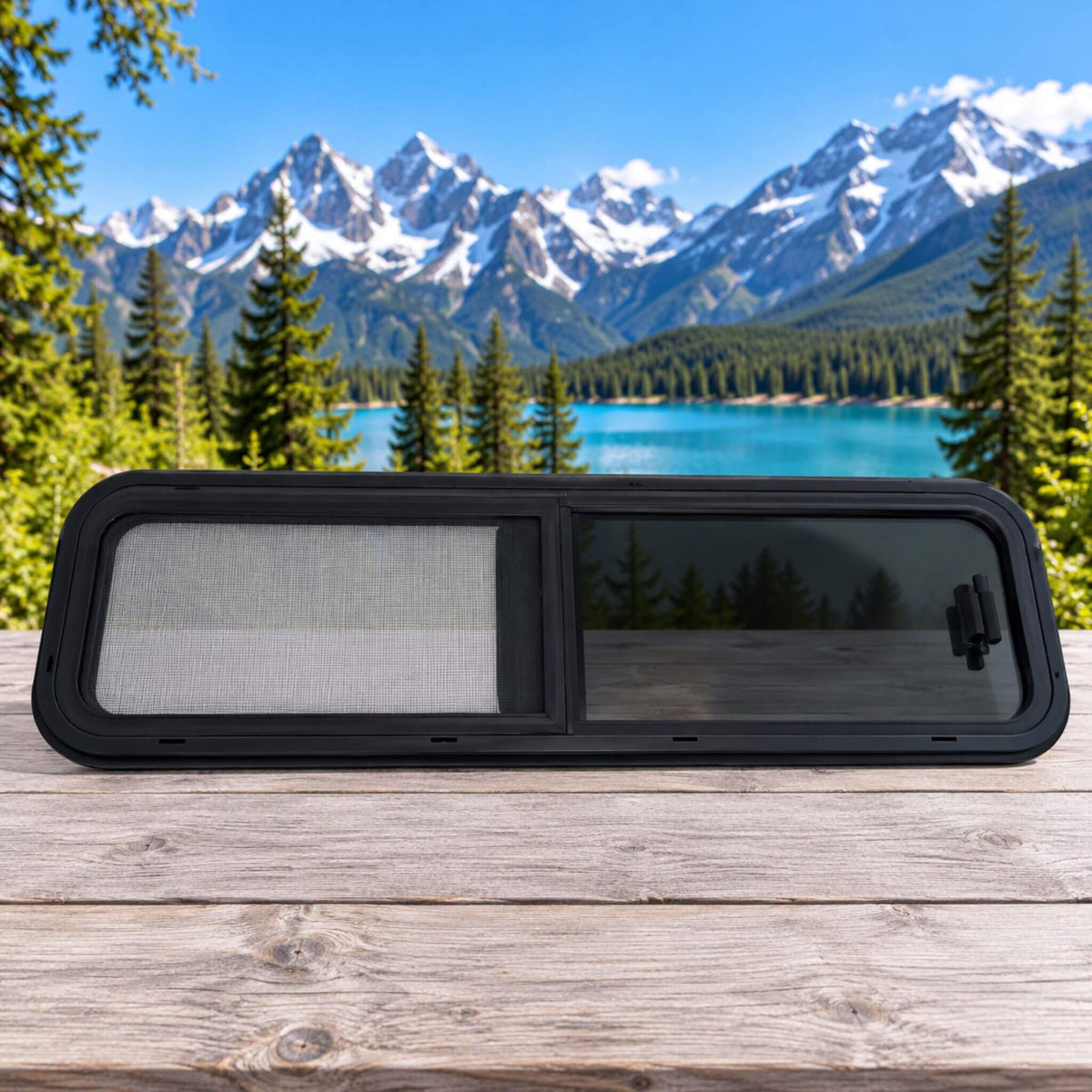 Campervan sliding window for professional van window installation in Ottawa