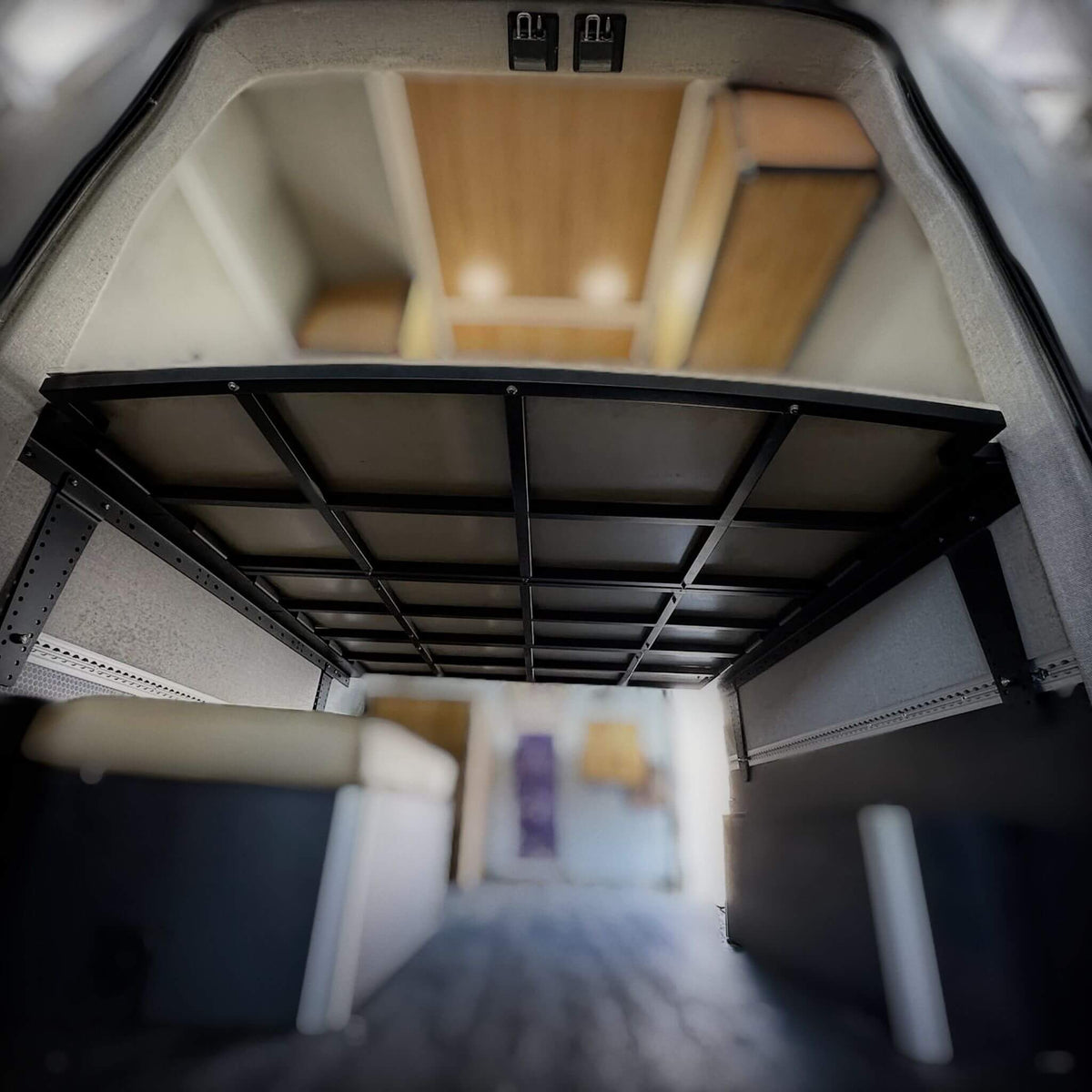 heavy duty van panel bed system for sprinter and transit conversion