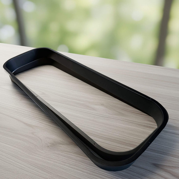 Premium aluminum interior trim for CRL awning and half slider windows, designed to provide a clean, professional finish and improve functionality for any van conversion project.