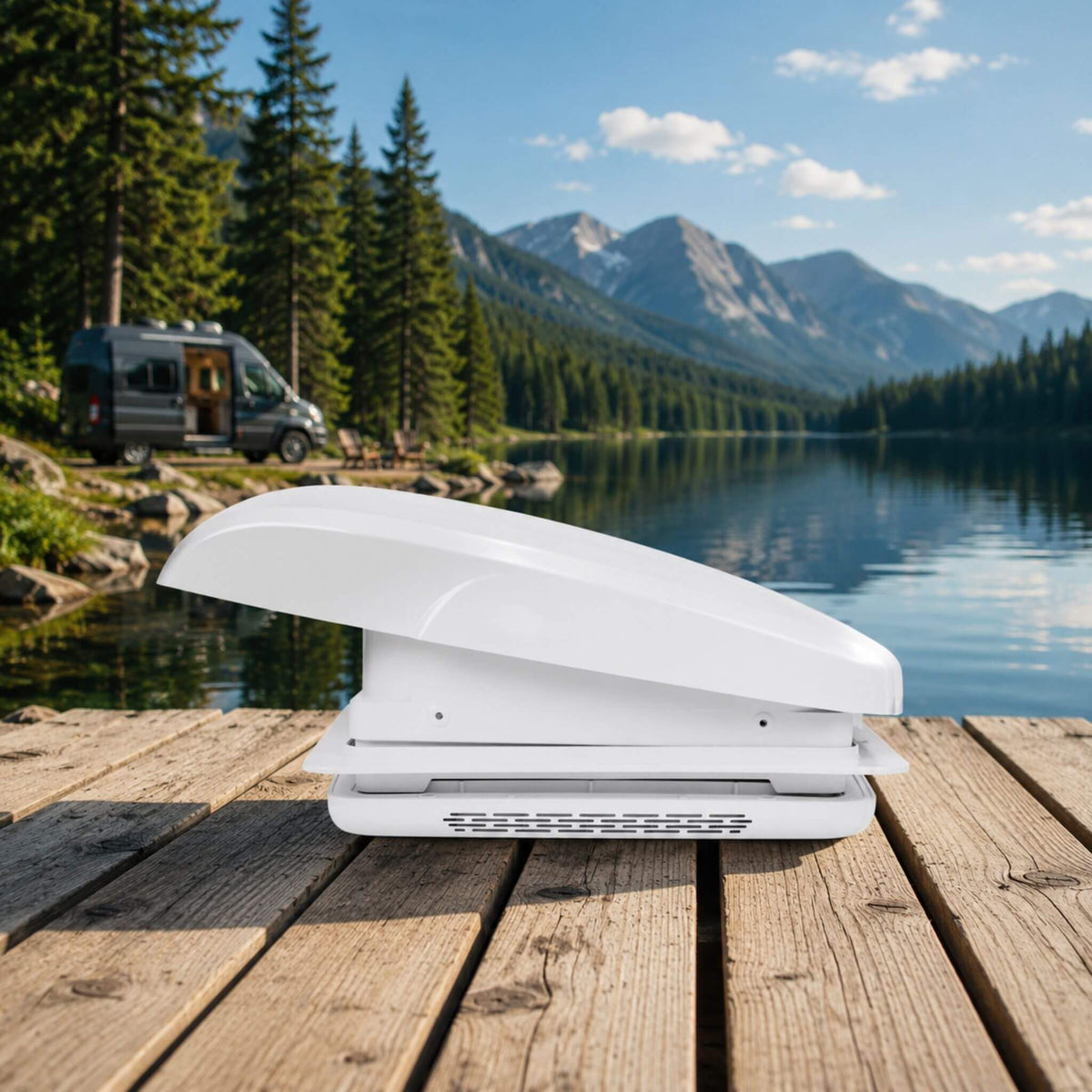 PROBREEZE 14″ — VENTILATEUR DE TOIT POUR VR, SILENCIEUX, AVEC DEL ET TÉLÉCOMMANDE