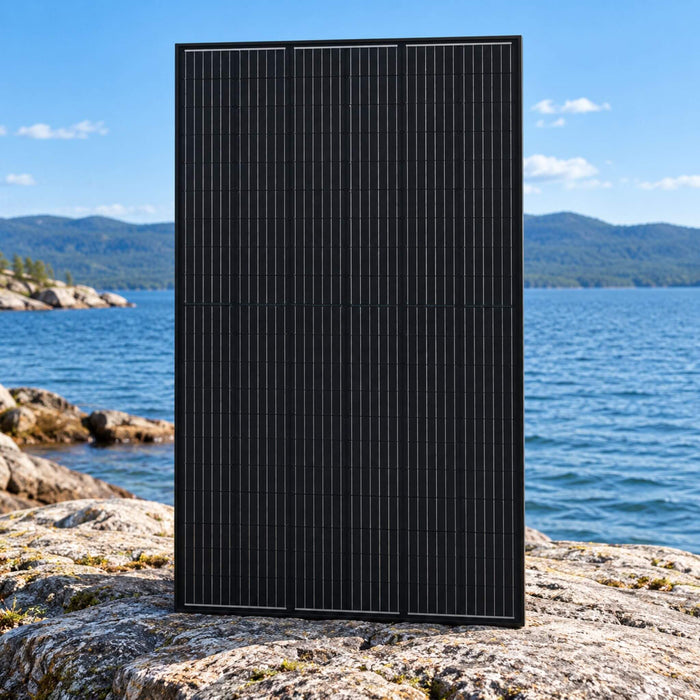 Panneau solaire monocristallin bifacial LONGi Hi-MO 7 500 W pour la conversion de fourgonnettes, l'énergie solaire et les systèmes énergétiques hors réseau