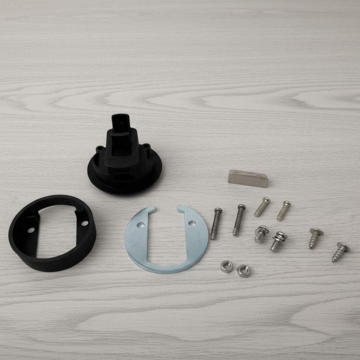 Heavy-duty dual-spring latch for vans, keeps cabinets and drawers safely secured during adventures.