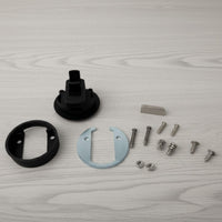 Heavy-duty dual-spring latch for vans, keeps cabinets and drawers safely secured during adventures.