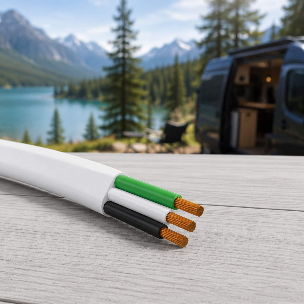 Electrical wire for off-grid battery systems, solar installations and RV power distribution