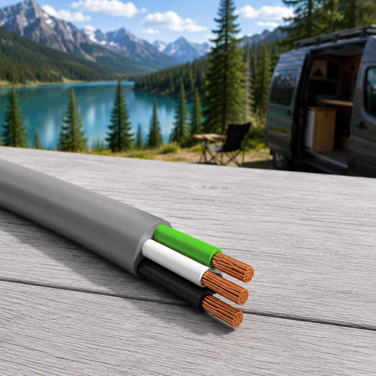 Marine wire for RV and camper van electrical systems, solar installations and off-grid energy management