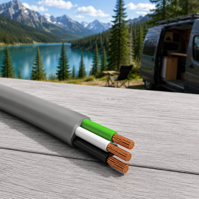 Marine wire for RV and camper van electrical systems, solar installations and off-grid energy management