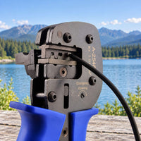 MC4 compatible solar connector crimping tool for PV wiring and solar panel connections