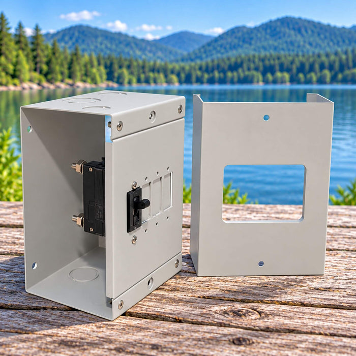MidNite Solar 4-slot breaker panel for DC power distribution and van electrical systems