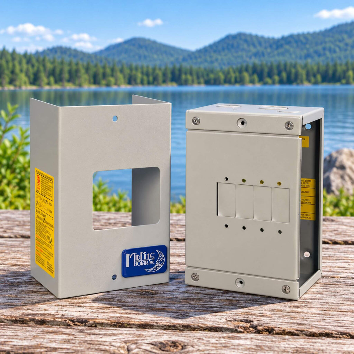 MidNite Solar breaker box for DC power distribution and van electrical systems