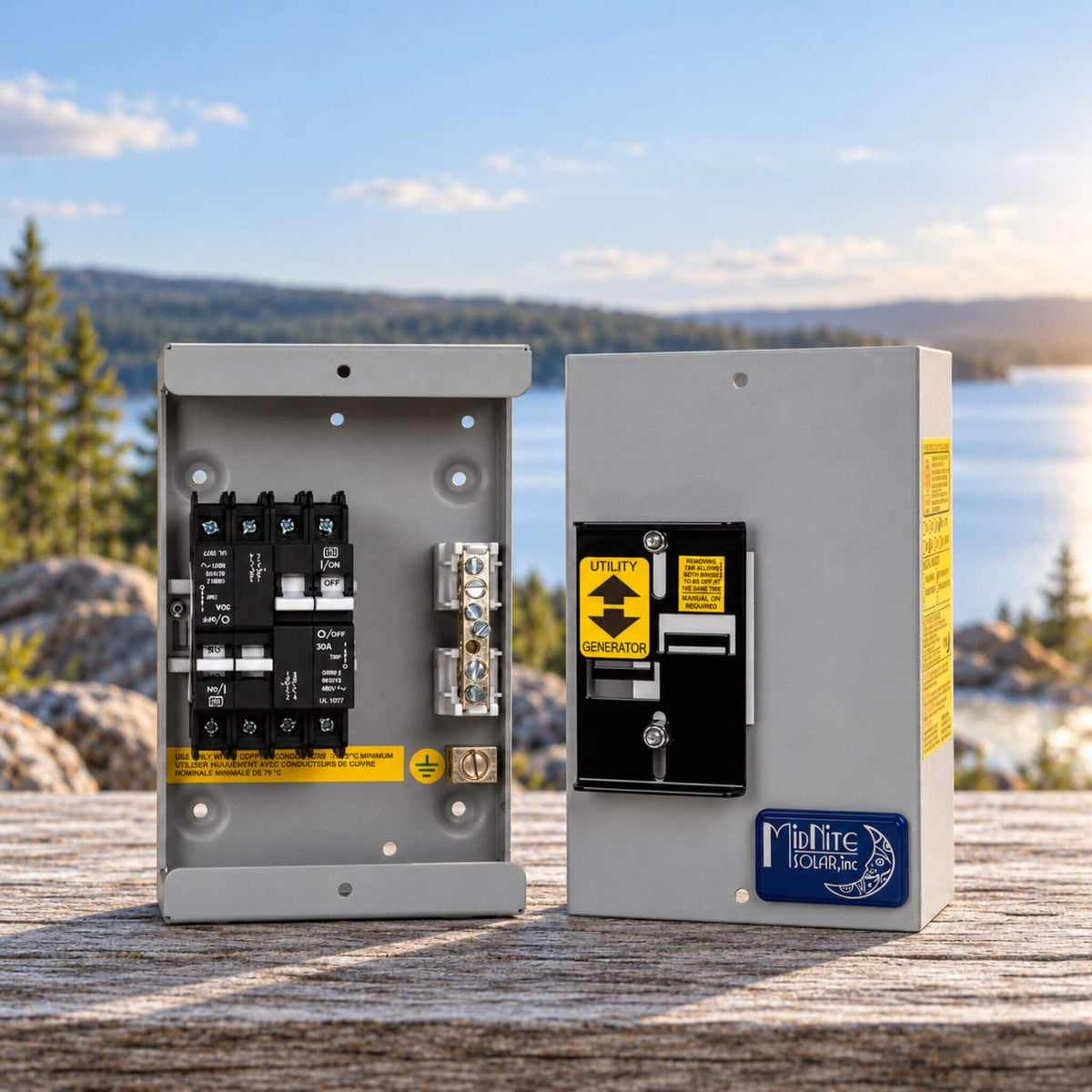 MidNite Solar Transfer Switch MNTRANSFER-60A for generator power and RV electrical systems