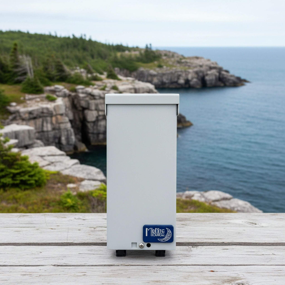 MidNite Solar MNPV2-MC4 pre-wired combiner box for solar power systems, supporting photovoltaic strings with integrated MC4 connections for off-grid, RV, marine, and backup energy installations.