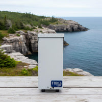 MidNite Solar MNPV2-MC4 pre-wired combiner box for solar power systems, supporting photovoltaic strings with integrated MC4 connections for off-grid, RV, marine, and backup energy installations.