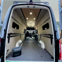 modular panel bed system for flexible van sleeping configuration